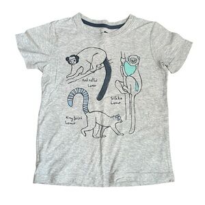 Tea Collection Gray Lemur Graphic Tee